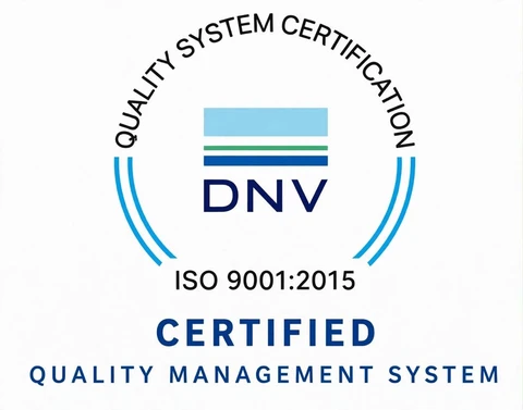 DNV certified ISO 9001:2015 quality management system